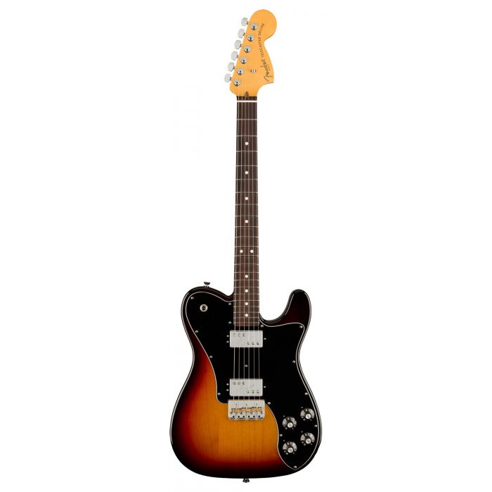 Full frontal view of a Fender American Professional II Telecaster Deluxe RW, 3-Color Sunburst