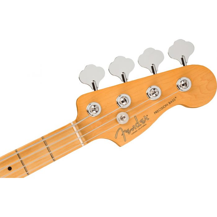 Fender American Professional II Precision Bass Black MN Headstock Front