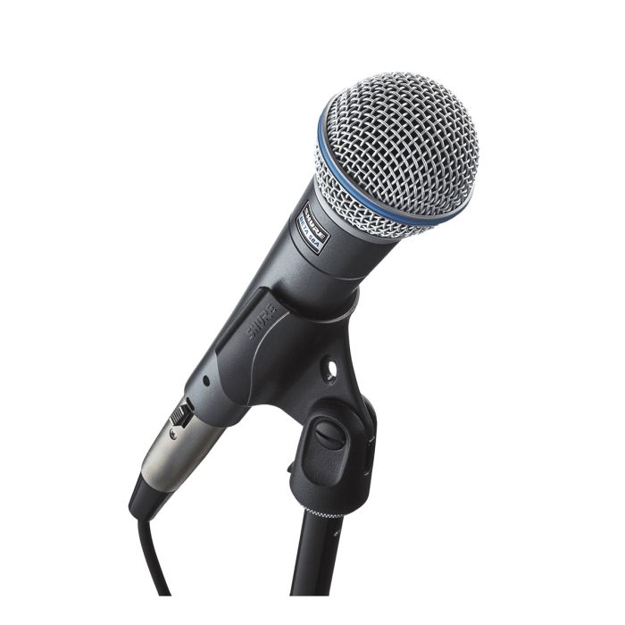 Shure Beta 58A Dynamic Microphone on Clip