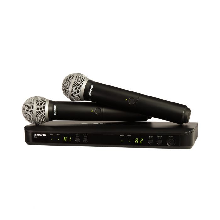 Shure BLX288UK / PG58 Dual Handheld Wireless Microphone System 