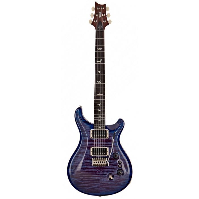 Full frontal view of a PRS 35th Anniversary Custom 24 in Violet Blueburst