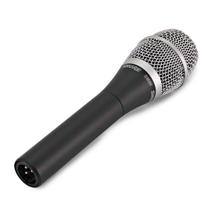 Shure SM86 Condenser Vocal Microphone Side Angled View