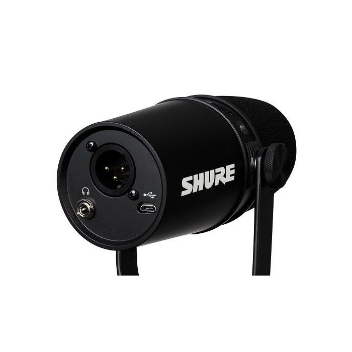 Shure MV7 Podcast Microphone Black XLR Connection