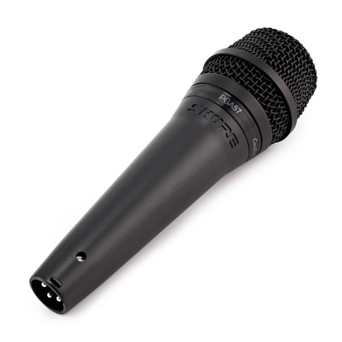 Shure PGA57 Cardioid Instrument Microphone Angled View