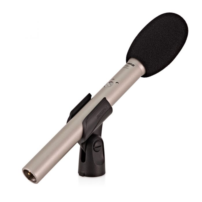 Shure SM81 Condenser Microphone on Mic clip