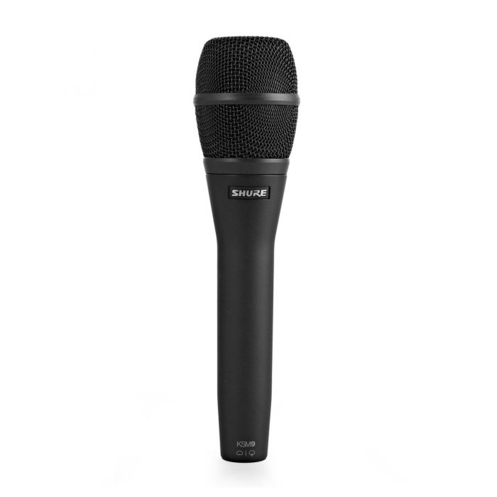 Shure KSM9 Vocal Condenser Microphone in Charcoal Grey Front View