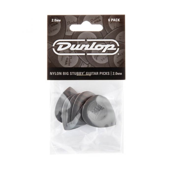 Dunlop Nylon Big Stubby 2.0mm 6 Pack View