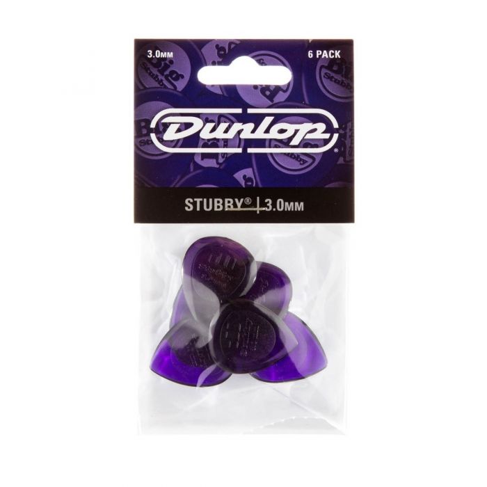 Dunlop Stubby 3.0mm in Pack of 6