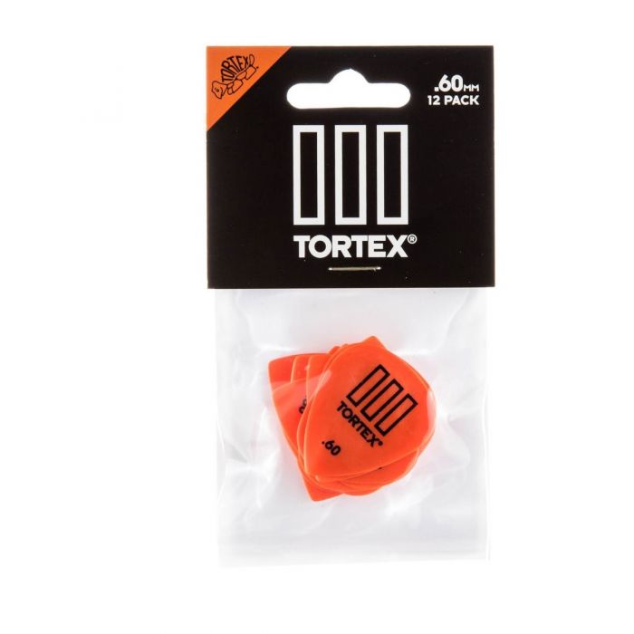 Packaged view of the Dunlop Tortex III .60mm Player Pack 12 picks
