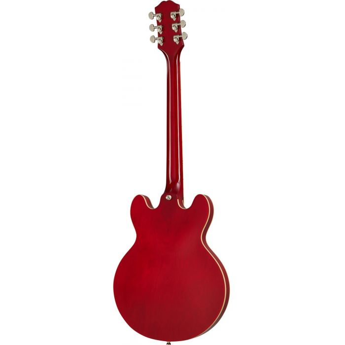 Full rear view of an Epiphone Inspired By Gibson ES-339 Guitar, Cherry