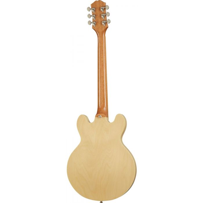 Full rear vie wof an Epiphone Inspired By Gibson ES-339 Guitar, Natural