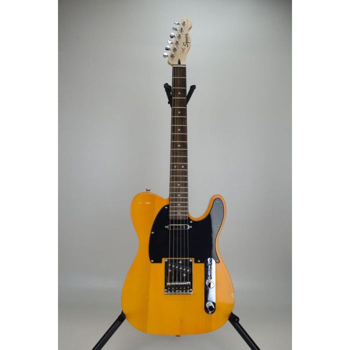 Full frontal view of a B-Stock Squier FSR Bullet Telecaster, Butterscotch Blonde