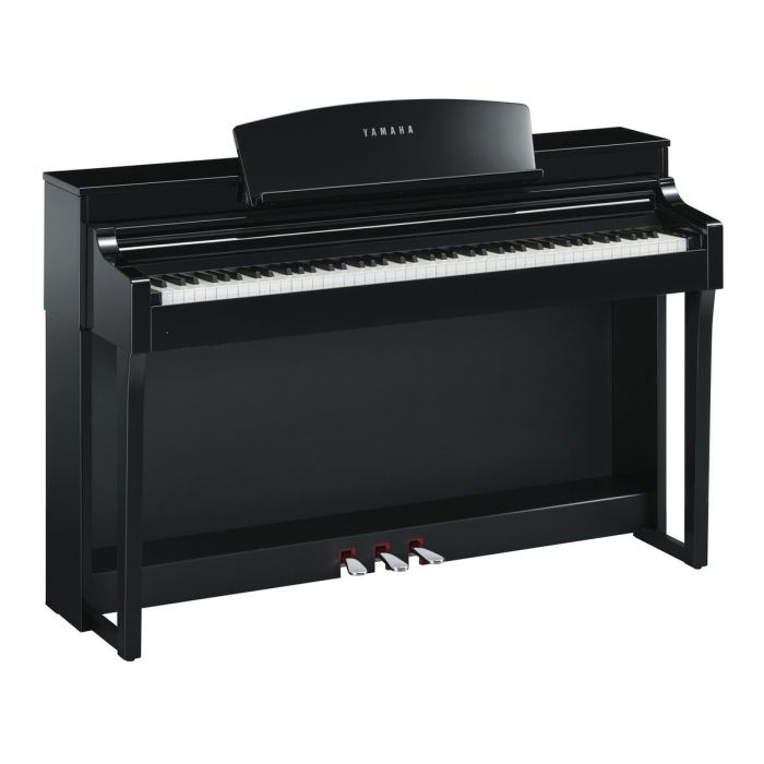 Yamaha CSP-150 Digital Piano in Polished Ebony Front Angled View