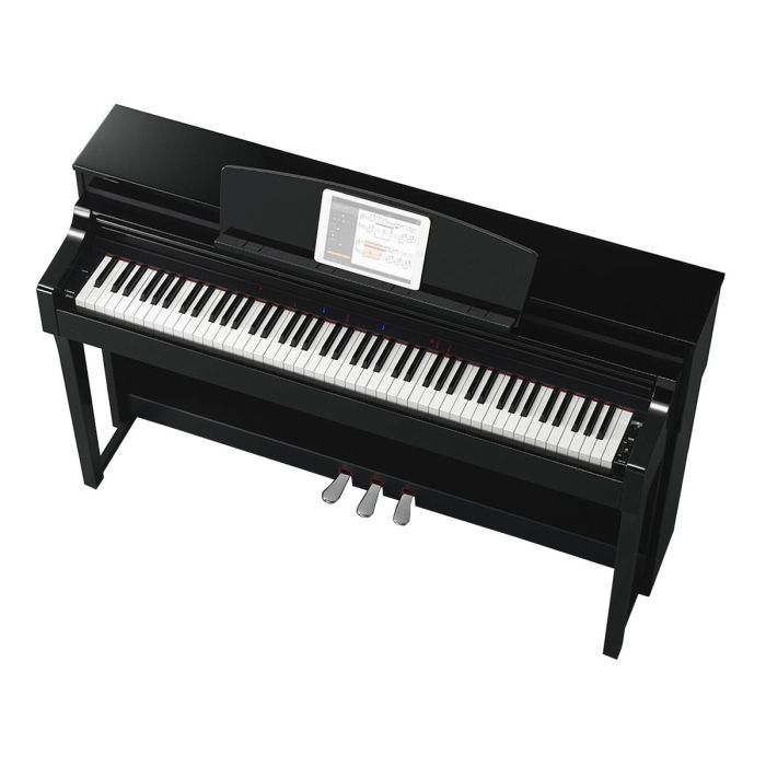 Yamaha CSP-150 Digital Piano in Polished Ebony top Angled View