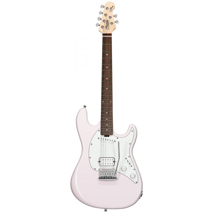 Sterling by Music Man SUB Cutlass Short Scale HS, Shell Pink, seen from the front