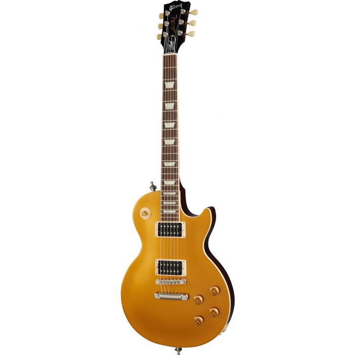 Gibson Slash Victoria Les Paul Standard Goldtop viewed from the front
