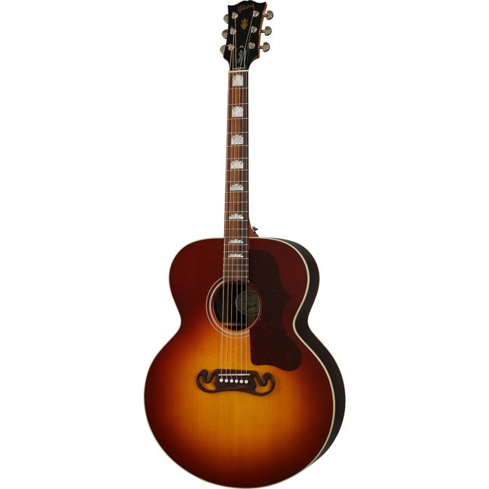 Gibson SJ-200 Studio Rosewood Electro Acoustic, Rosewood Burst viewed from the front