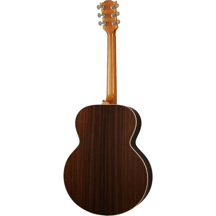 Full rear vie wof a Gibson SJ-200 Studio Rosewood Electro Acoustic, Rosewood Burst