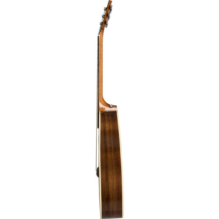 Side-on view of a Gibson L-00 Studio Walnut Electro Acoustic, Walnut Burst