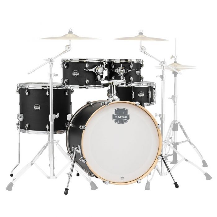 Mapex Mars Special Edition 5 Piece Shell Pack in Midnight Black Front