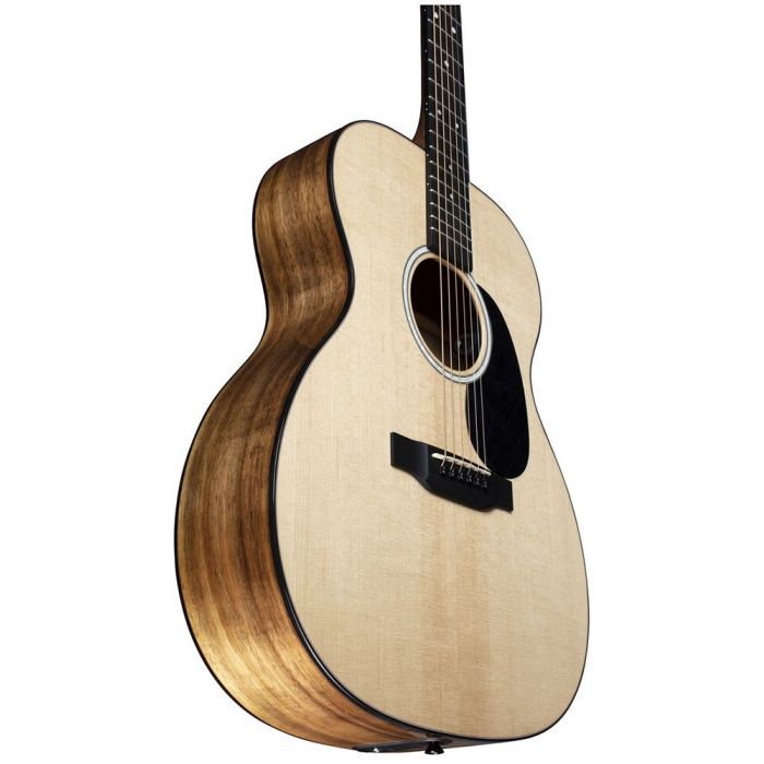 Front angled view of a Martin 000-12E Koa Electro Acoustic Guitar