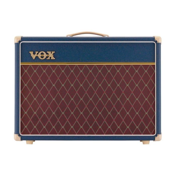 VOX AC15C1 Custom Valve Combo, Rich Blue Vinyl front view