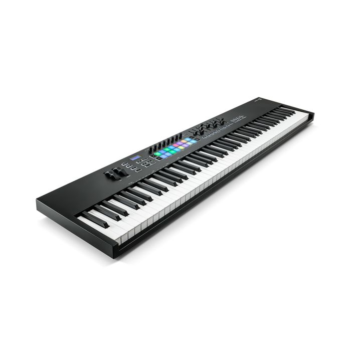 Left angled view of the Novation Launchkey 88 MK3