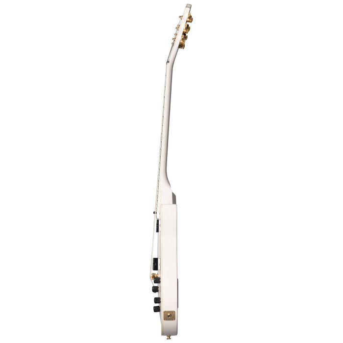 Epiphone Matt Heafy Origins Les Paul Custom 7-string, Bone White side-on view