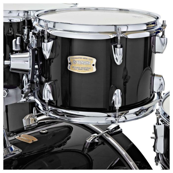 Yamaha Stage Custom 20" Drum Kit w/Hardware Pack, Raven Black badging