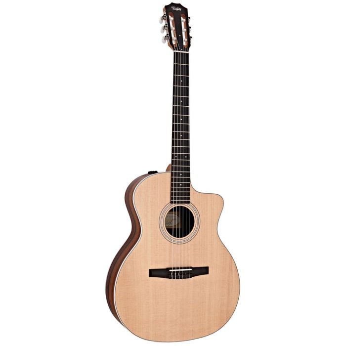 Taylor 214ce-N Nylon String Guitar, Natural front view