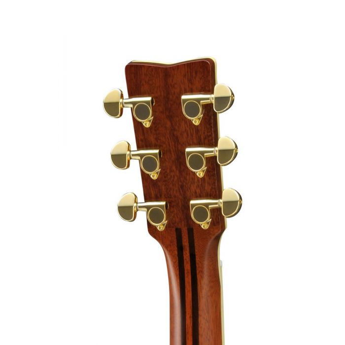 Yamaha LJ16ARE Acoustic Guitar In Dark Tinted Finish Haedstock Rear