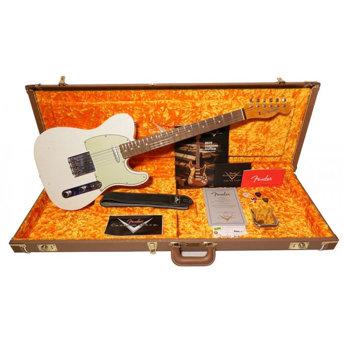 Fender Custom Shop 60 Telecaster Relic RW Olympic White in its case