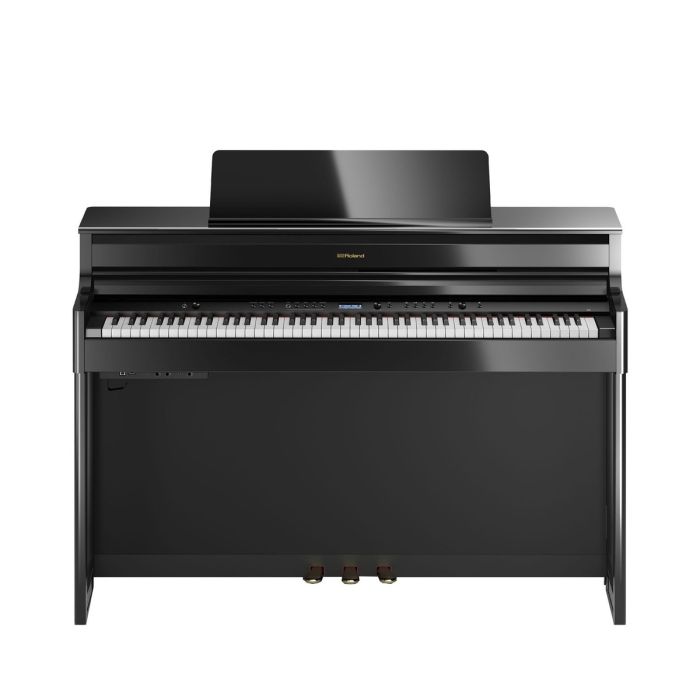 Roland HP704 Digital Piano Polished Ebony Front