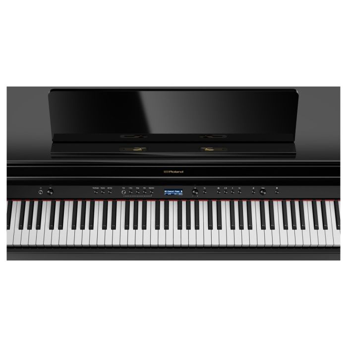 Roland HP704 Digital Piano Polished Ebony  Keys Zoom