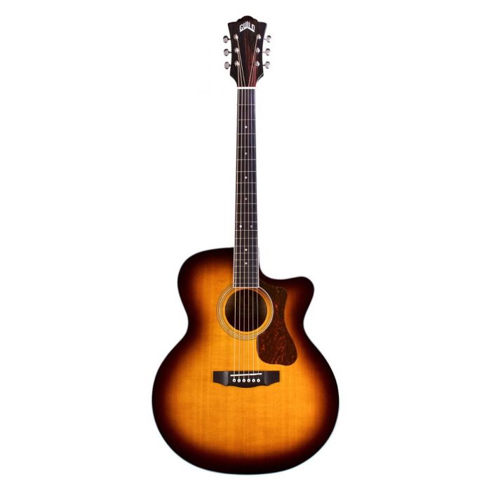 Overview of the Guild F-250CE Deluxe Maple Electro Acoustic Antique Burst