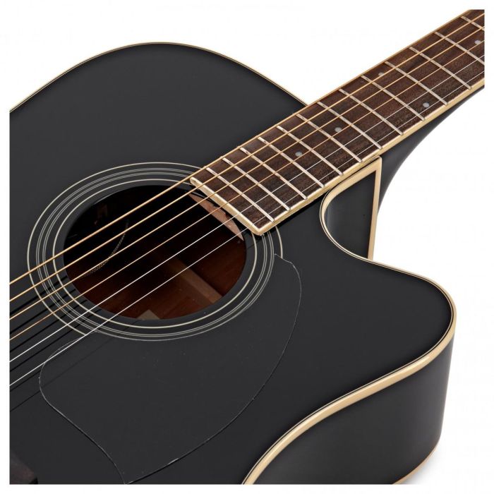 Ibanez PF15ECE Electro-Acoustic Guitar Black Body Detail
