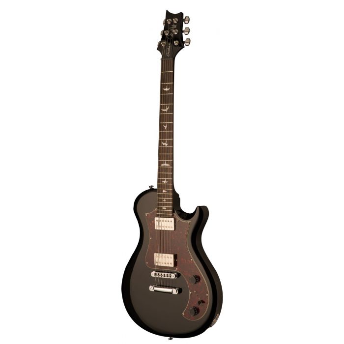 Front right angled view of a PRS SE Starla Electric Guitar, Black