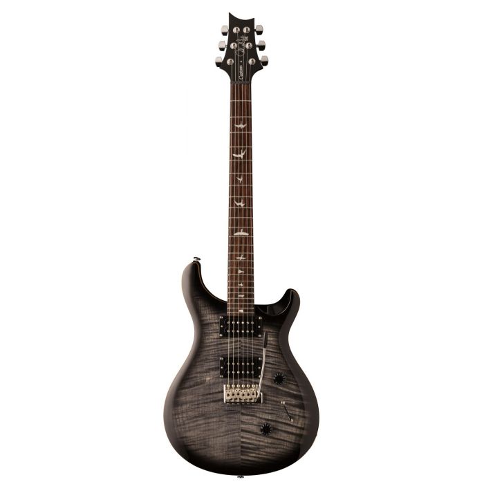 PRS SE Custom 24 Electric Guitar, Charcoal Burst front view