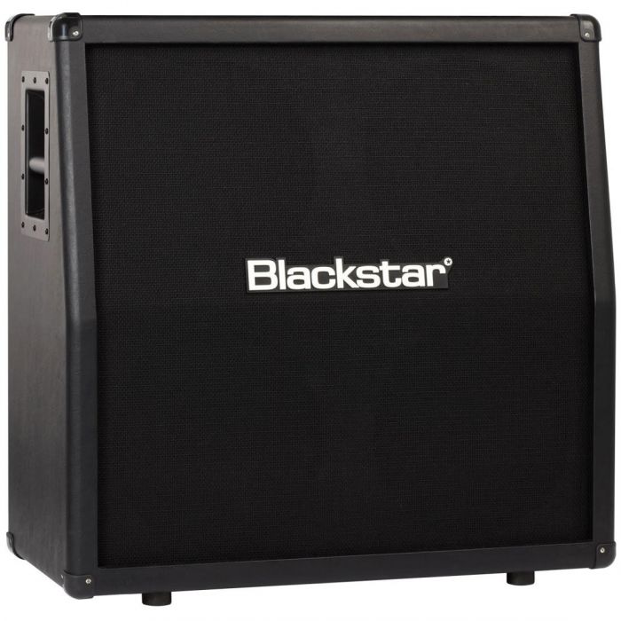 Front angled view of a Blackstar ID:412A Angled Guitar Speaker Cabinet