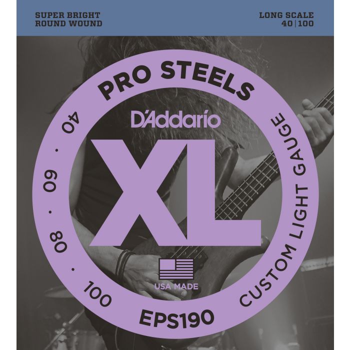 DAddario EPS190 ProSteels Bass Strings