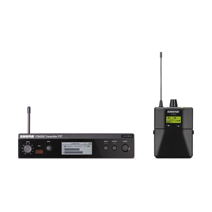 Shure PSM300 Premium Personal Wireless Monitor System Front view