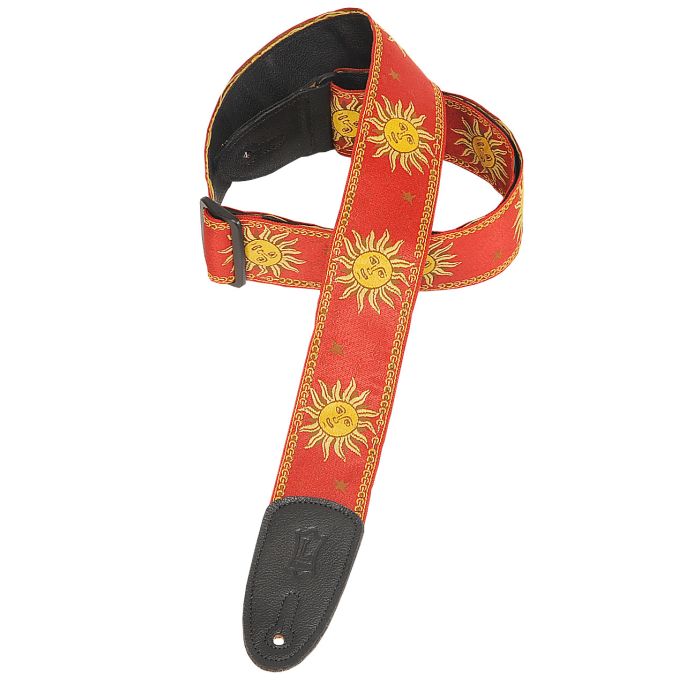Levy's MPJGSUN Red Guitar Strap