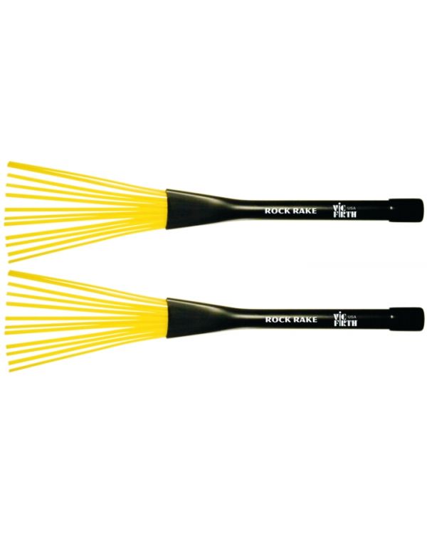 VIC Firth Rock Rake Yellow Plastic Brushes (pair)