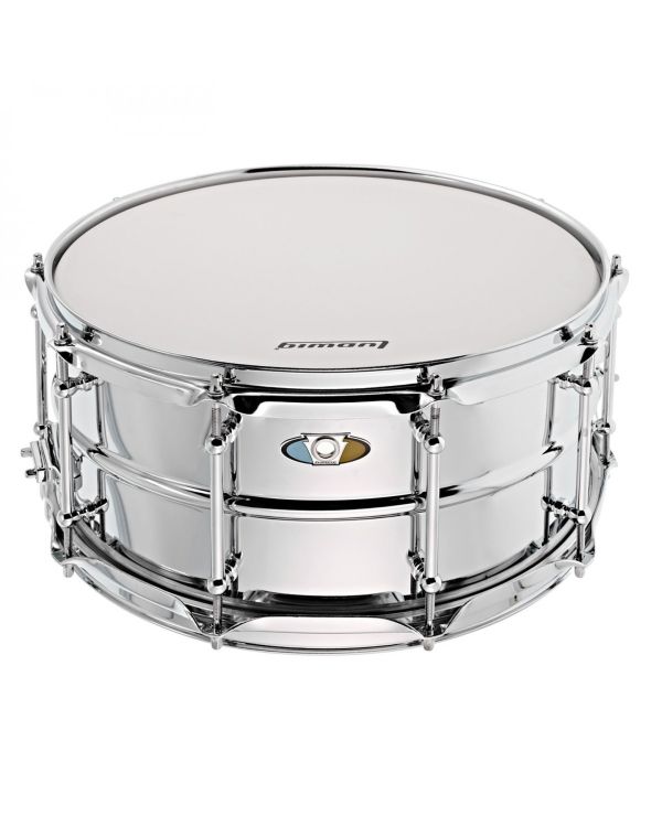 Ludwig LU6514SL 14x 6.5 Steel Supralite Snare Drum with Ludwig P88 strainer
