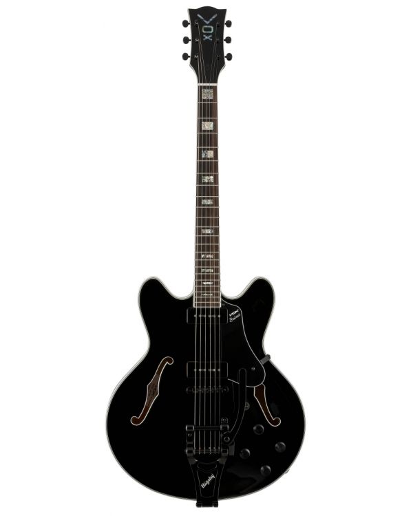 Vox Bobcat V90 Semi Hollow Guitar with Bigsby in Jet Black