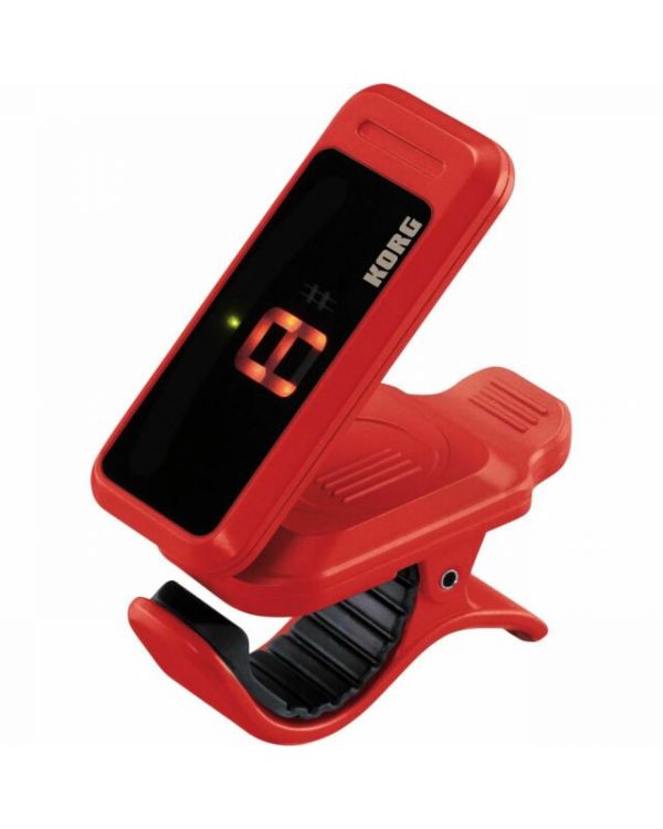 Korg Pitchclip Clip-On Guitar Tuner, Red