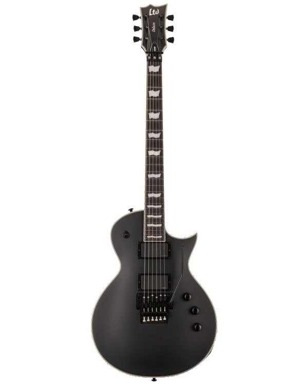 ESP LTD EC-1000 FR Singlecut Electric Guitar, Black Satin