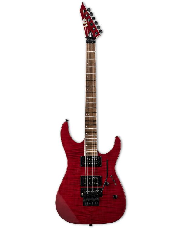 ESP LTD M-200FM Electric Guitar, See Thru Red