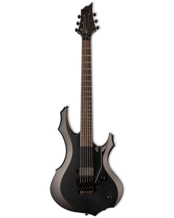 ESP LTD F Black Metal Electric Guitar in Black Satin