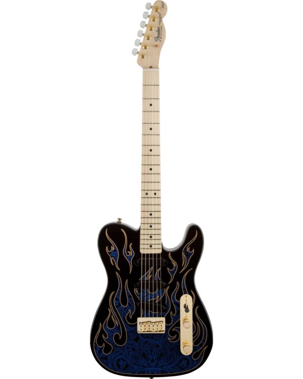 Fender James Burton Telecaster MN, Blue Paisley Flames